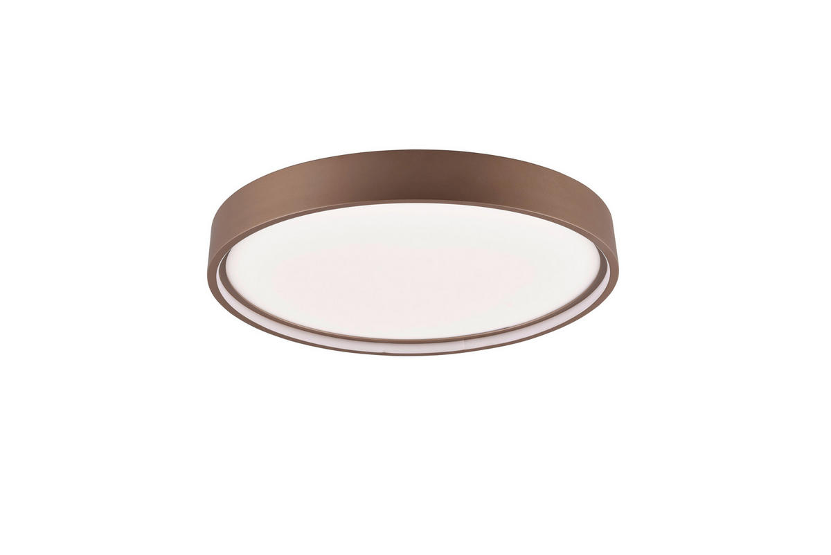 LED-DECKENLEUCHTE Doha 45/5,5 cm   - Braun, MODERN, Metall (45/5,5cm) - Trio Leuchten