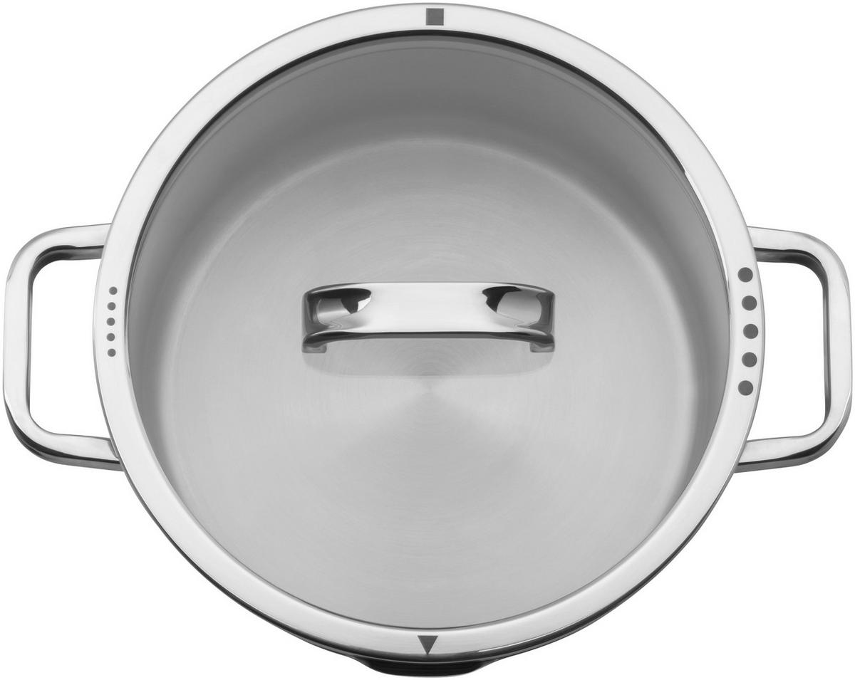 KOCHTOPFSET Function 4 4-teilig  - Edelstahlfarben, Basics, Metall (50,6/29,4/23,7cm) - WMF