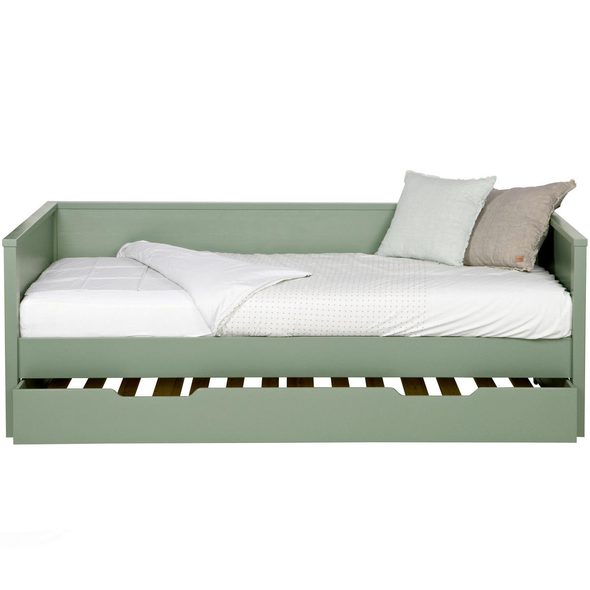 BETT 90/200 cm  in Jadegrün  - Jadegrün, Basics, Holz (90/200cm) - MID.YOU