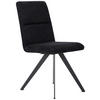 STUHL Webstoff Schwarz  - Schwarz, Design, Textil/Metall (46/91/61cm) - Novel
