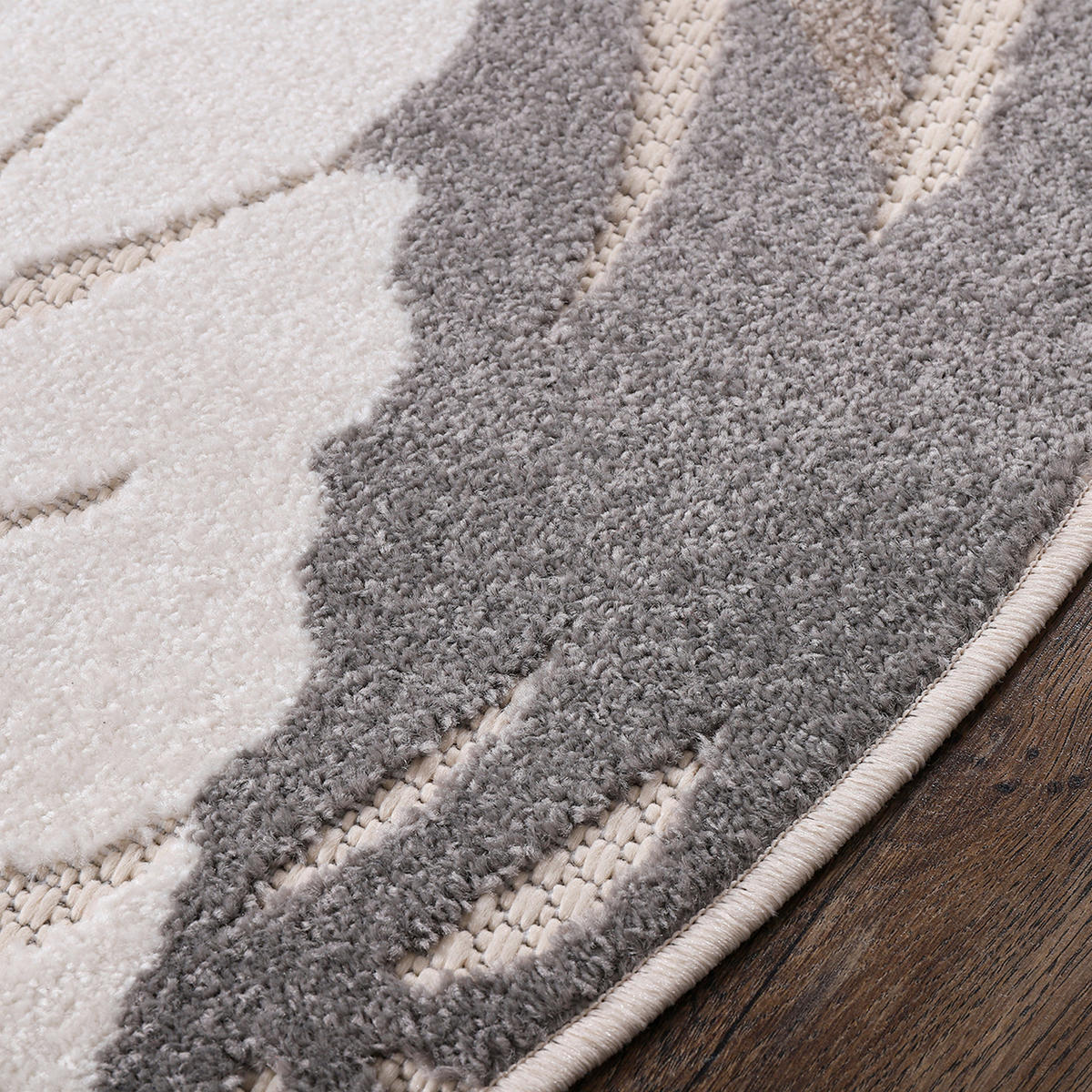 TEPIH ZA UNUTAR./VANJ. UPORAB  120 cm  smeđa, bež  Floral  - bež/smeđa, Lifestyle, tekstil/plastika (120cm)