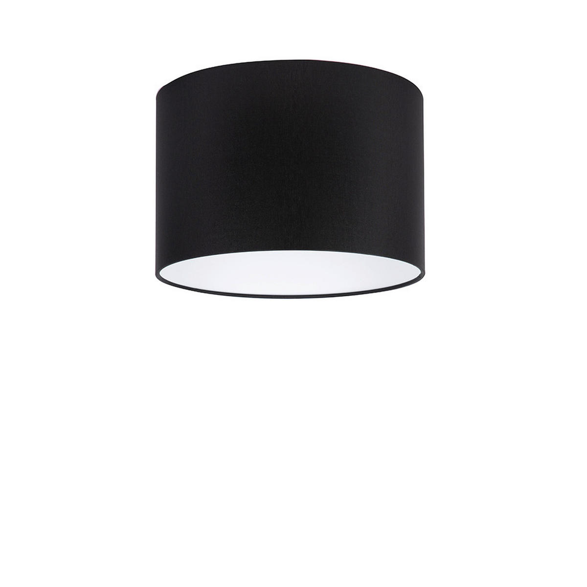 LEUCHTENSCHIRM 30/24 cm   - Schwarz, Basics, Textil/Metall (30/24cm)