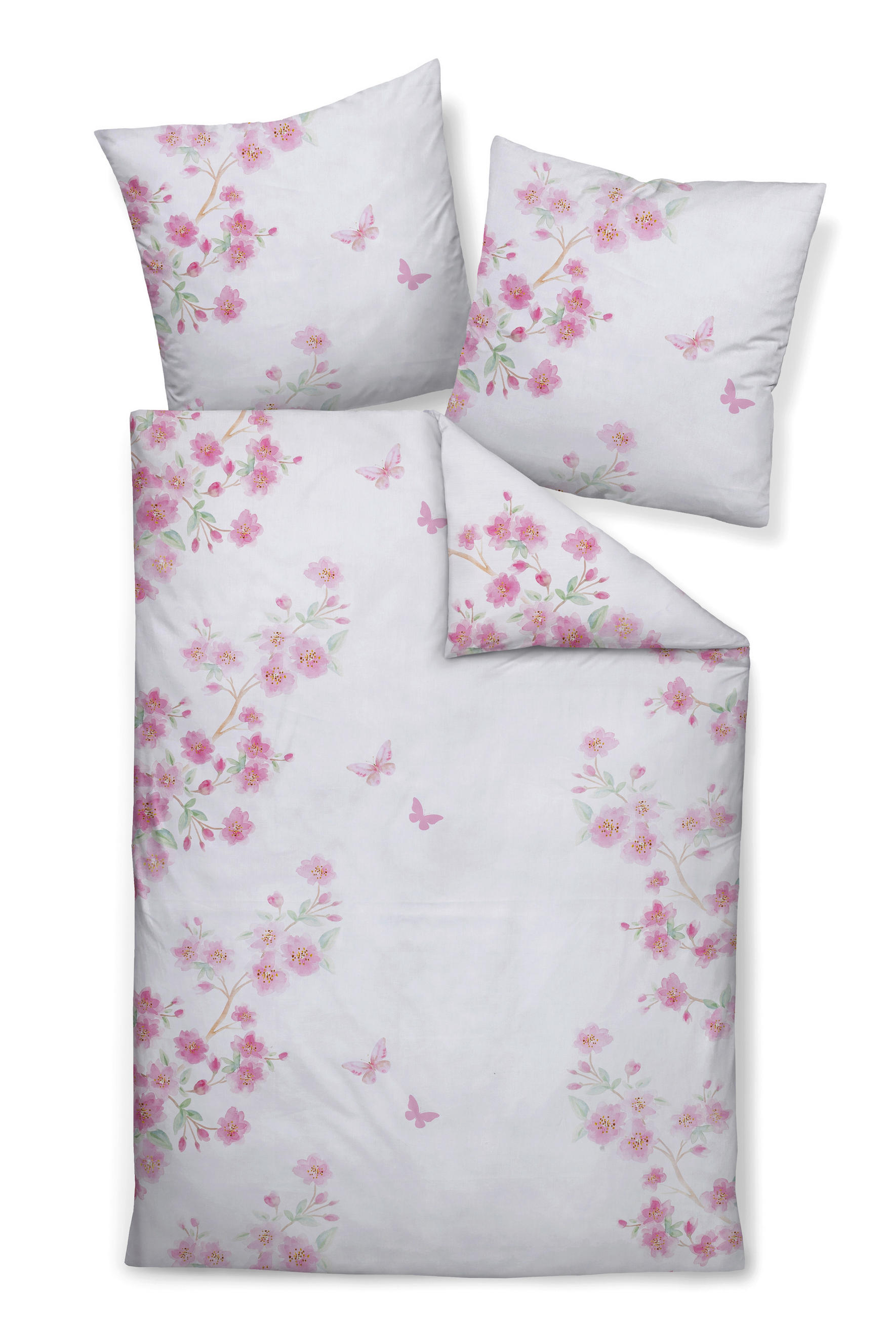 POSTELJNINA 135/200 cm mako saten roza  - roza, Konvencionalno, tekstil (135/200cm) - Janine