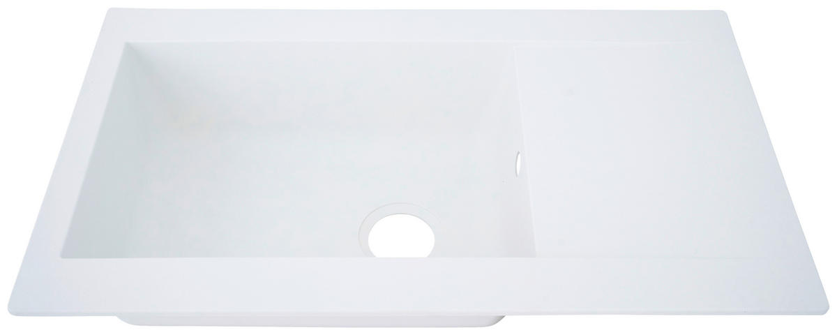 DISKHO 1712DENVER86X50W  - vit, Trend, glas/plast (86/20/50cm) - Respekta