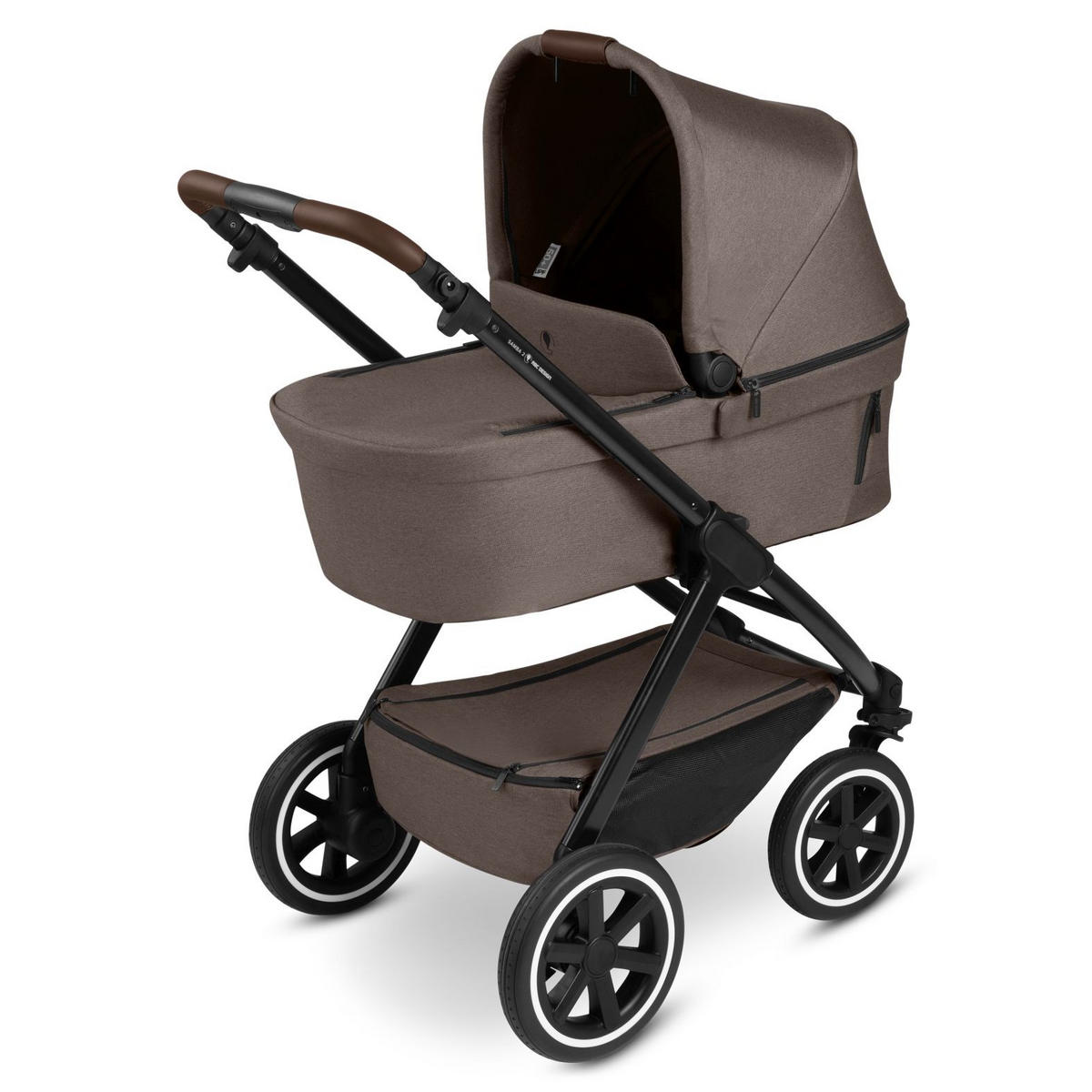 KINDERWAGENSET Samba 2 All in One Set Maxi Cosi  - Schwarz/Cappuccino, Basics, Textil/Metall (88/60/108cm) - ABC Design