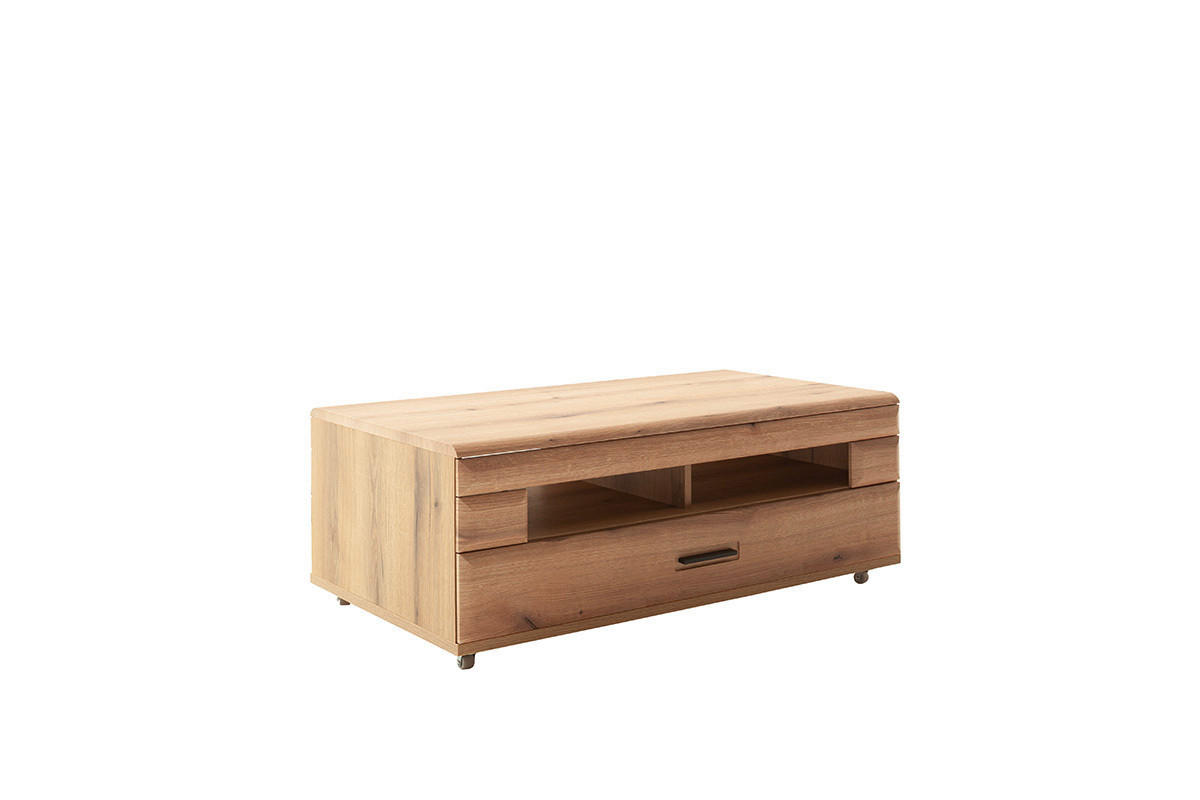 COUCHTISCH Holzwerkstoff 115/68/43 cm  - Eichefarben/Anthrazit, Design, Holzwerkstoff/Metall (115/68/43cm) - Livetastic