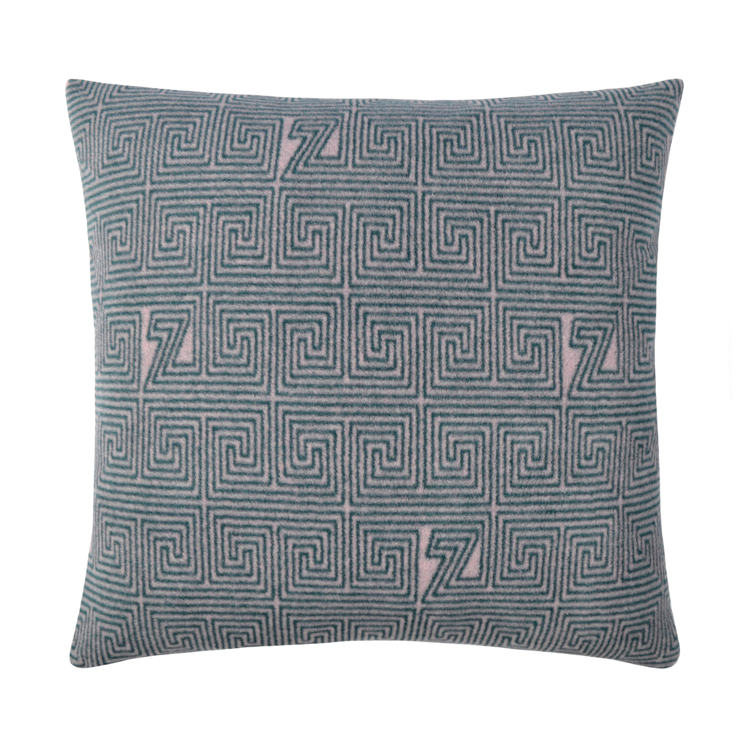 Zoeppritz Kissenbezug Soft-Fleece-Legacy Petrol, Hellrosa 50x50 cm