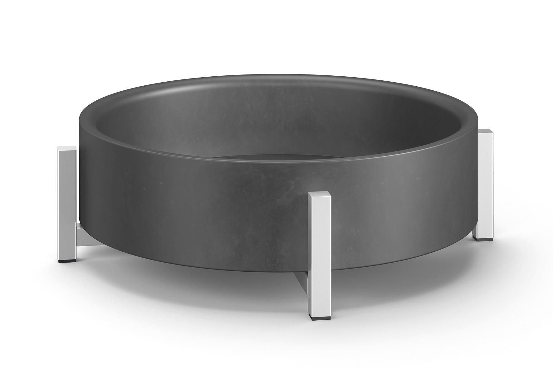 OKRASNA SKLEDA        26/8,9 cm      - barve nerjavečega jekla/črna, Basics, kovina (26/8,9cm) - Zack