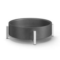 OKRASNA SKLEDA        26/8,9 cm      - barve nerjavečega jekla/črna, Basics, kovina (26/8,9cm) - Zack