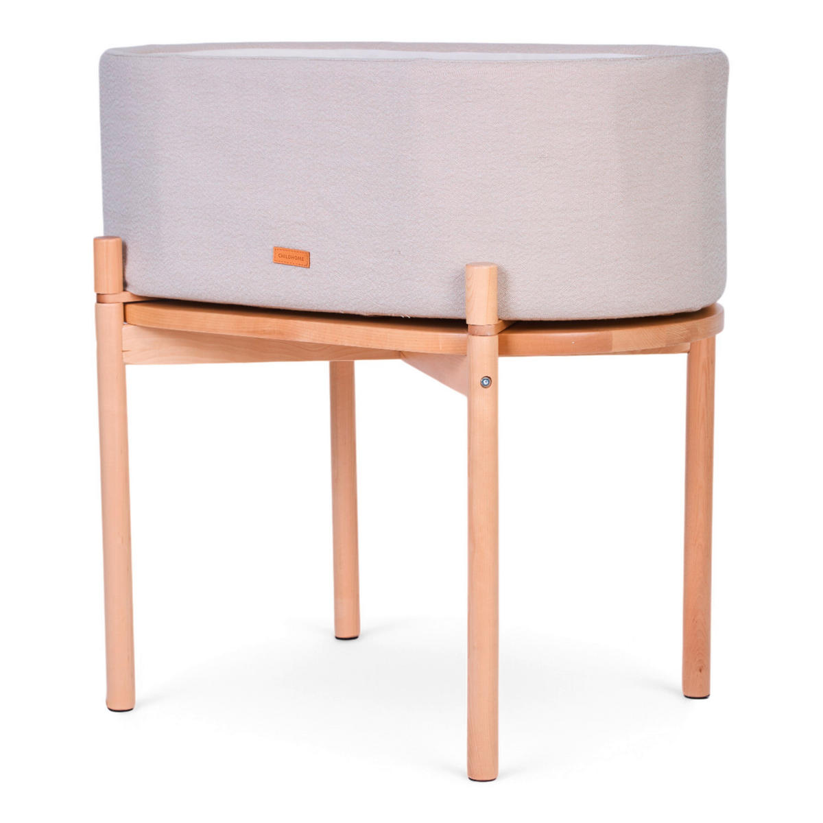 WIEGE Leinen   - Beige/Birkefarben, Basics, Holz/Kunststoff (81/79/49cm) - Childhome