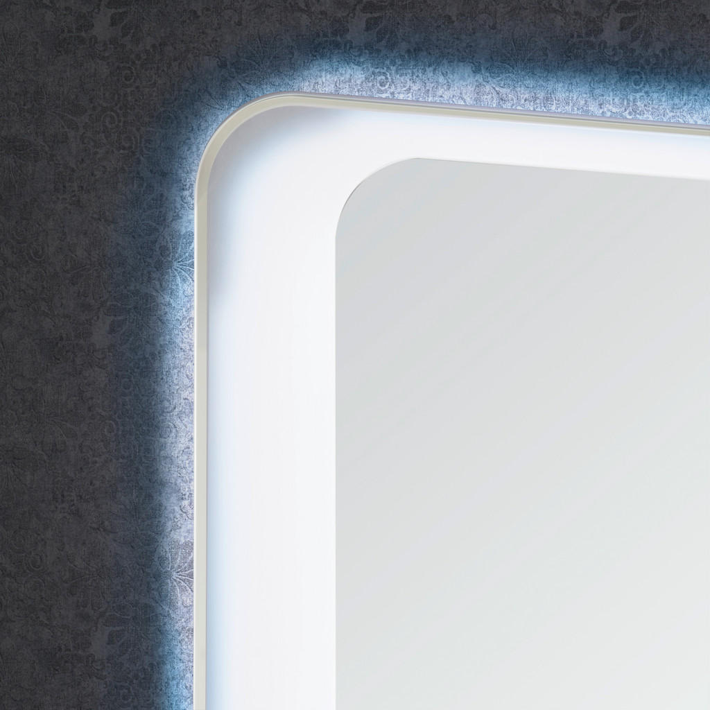 Thumbnail - Voleo Badezimmerspiegel Lara, Glas, rechteckig, 55x80x3 cm, Made in Germany, Badezimmer, Badezimmerspiegel, Badspiegel