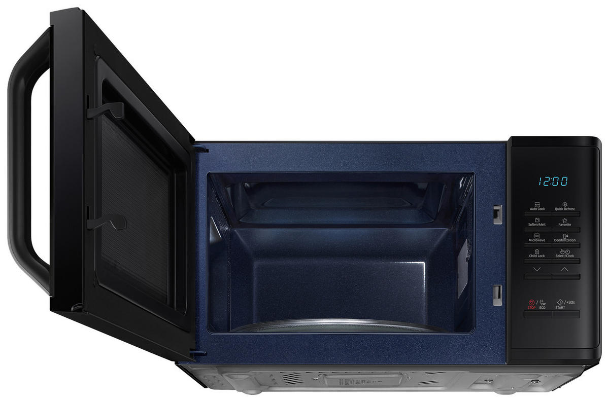 MIKROWELLE MS23K3513AK/EG  - Schwarz Hochglanz, Basics, Glas/Kunststoff (48,9/27,5/37,4cm) - Samsung
