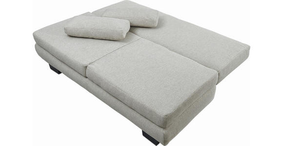 SCHLAFSOFA Macy  mit Fußauswahl, Stoffauswahl, Schlafen auf Sitzhöhe, Rücken echt Beige  - Wengefarben/Beige, Design, Holz/Textil (203/94/100cm) - Novel