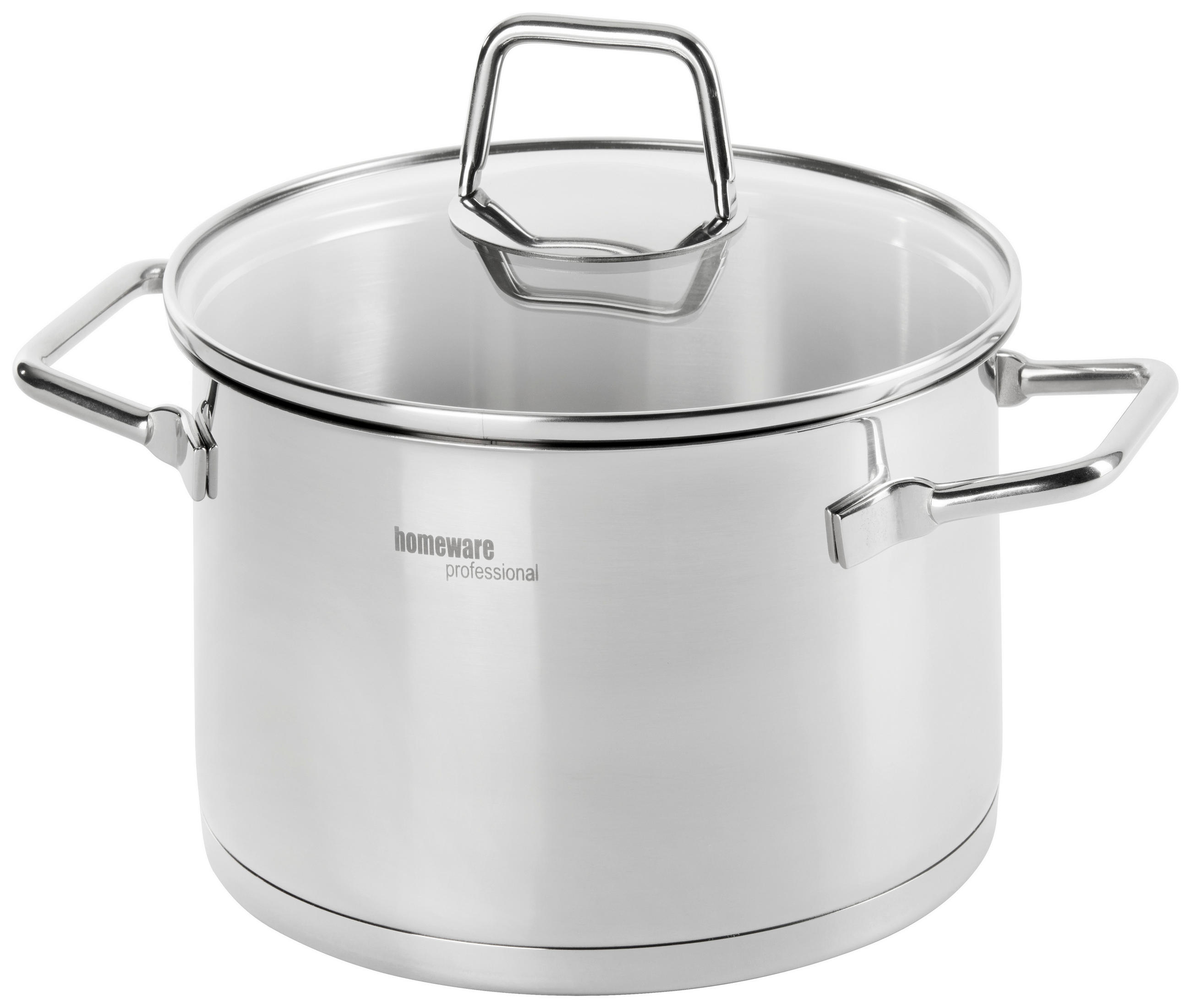 FLEISCHTOPF Perfect Cooking 3 L  - Klar/Edelstahlfarben, Basics, Glas/Metall (20/11,5cm) - Homeware Profession.