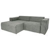 ECKSOFA Hellblau Struktur  - Schwarz/Hellblau, Design, Kunststoff/Textil (161/234cm) - P & B