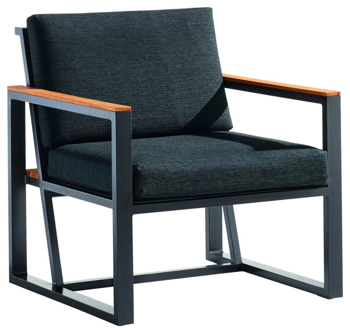 LOUNGESESSEL  - Grau, Basics, Holz/Textil (73/78,5/75cm) - Sieger