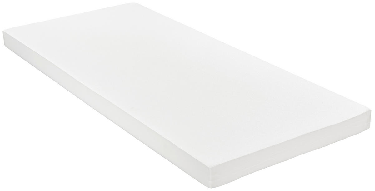 KINDERMATRATZE 90/200 cm, Höhe ca. 11 cm  - Weiß, Basics, Textil (90/200cm) - home24