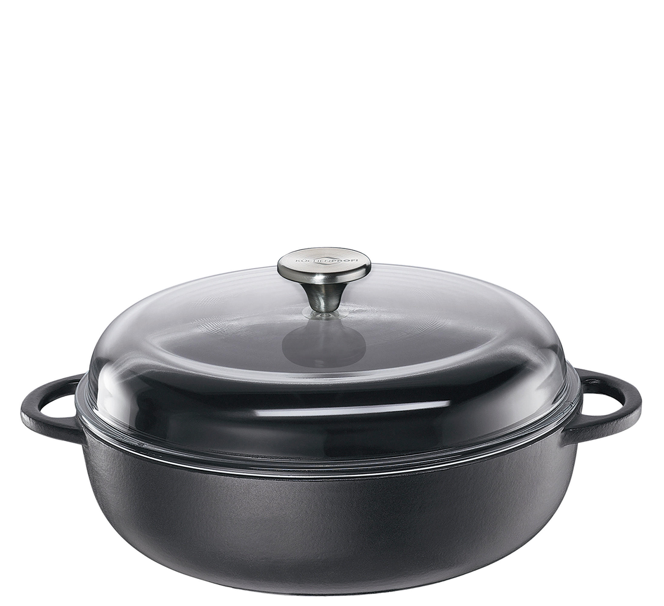 BRATPFANNE PROVENCE Emaille  - Transparent/Schwarz, Basics, Glas/Metall (28/7,5cm) - KÜCHENPROFI