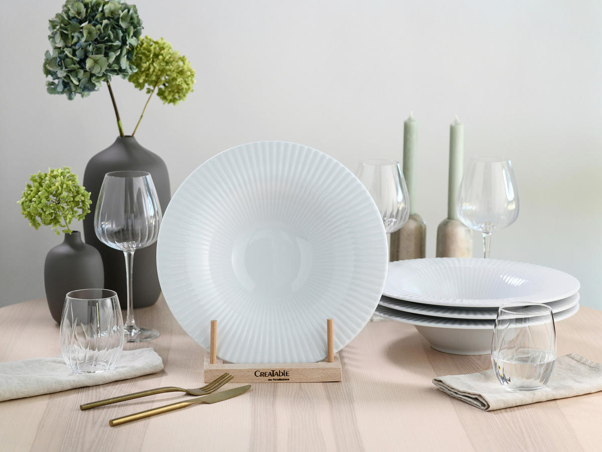 GOURMETTALLRIK - vit, Basics, keramik (30,5/6,5cm) - Creatable