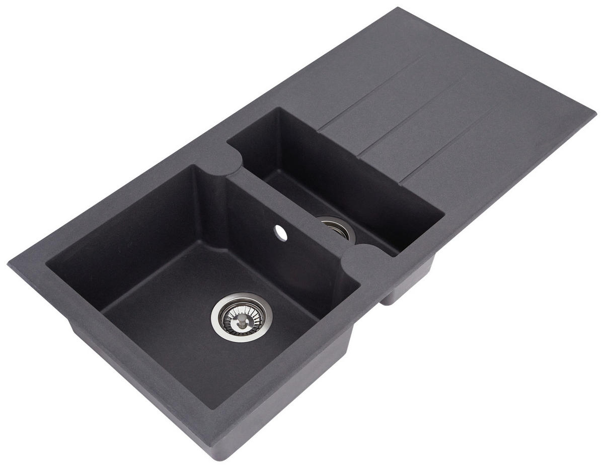 DISKHO 1712ALINEO100X50TG  - mörkgrå, Trend, sten (100/21/50cm) - Respekta