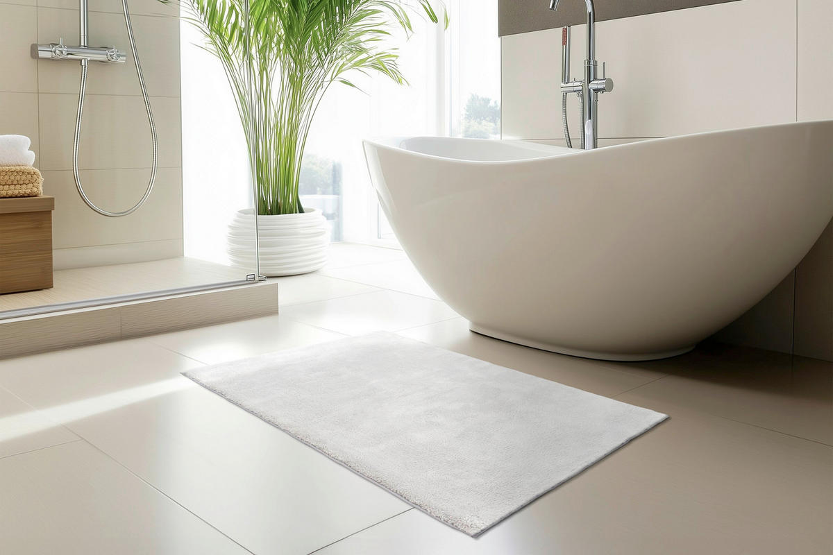 BADEMATTE 67/110 cm  - Basics, Kunststoff (67/110cm) - Kayoom