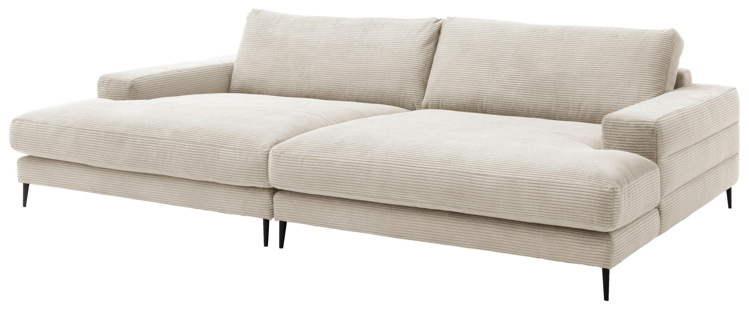 Thumbnail - Dieter Knoll Bigsofa, Natur, Beige, Textil, 2-Sitzer, Füllung: Federn, Kaltschaum, Vlies, 296x83x177 cm, Typenauswahl, F...