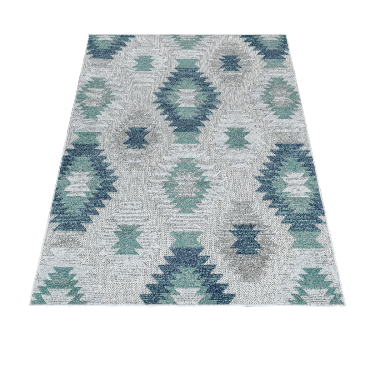 FLACHWEBETEPPICH 200/290 cm Bahama Blau  - Blau, Design, Textil (200/290cm) - Novel