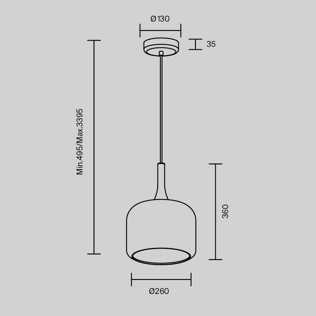 PENDELLEUCHTE 26/339.5 cm    - Goldfarben, Design, Metall (26/339.5cm) - MAYTONI
