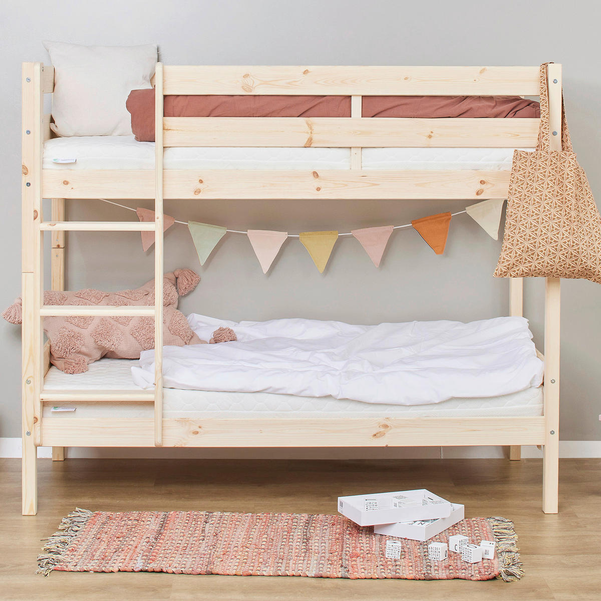 ETAGENBETT 70/160 cm Naturfarben  - Naturfarben, MODERN, Holz (70/160cm) - MID.YOU