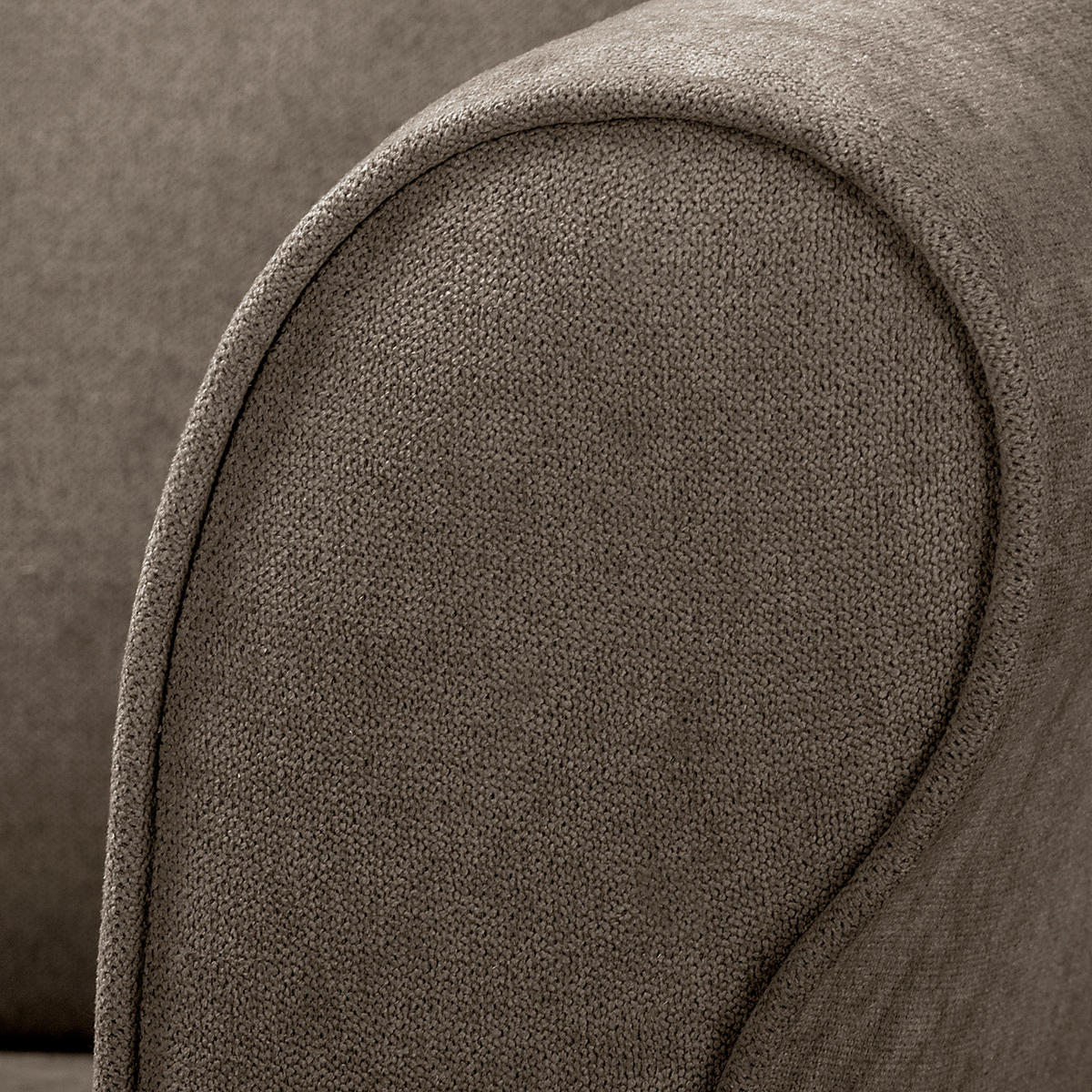 OHRENSESSEL Scandi Mikrofaser Schlammfarben  - Schlammfarben/Naturfarben, Design, Holz/Textil (87/105/90cm) - Livetastic