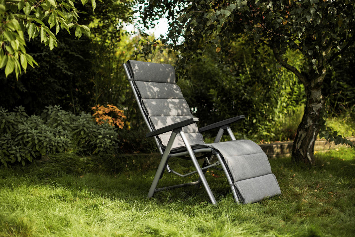 GARTEN-RELAXSESSEL Aluminium  - Anthrazit/Silberfarben, Basics, Textil/Metall (81/64/116cm) - Kettler
