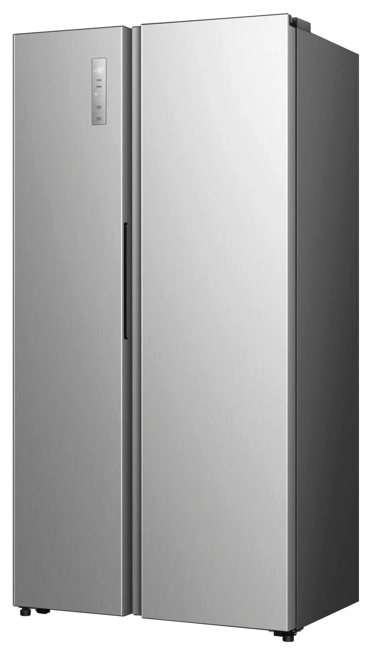 SIDE-BY-SIDE 91/178,6/64,3 cm RS3P558NEIE  - Edelstahlfarben, MODERN, Glas/Kunststoff (91/178,6/64,3cm) - Hisense