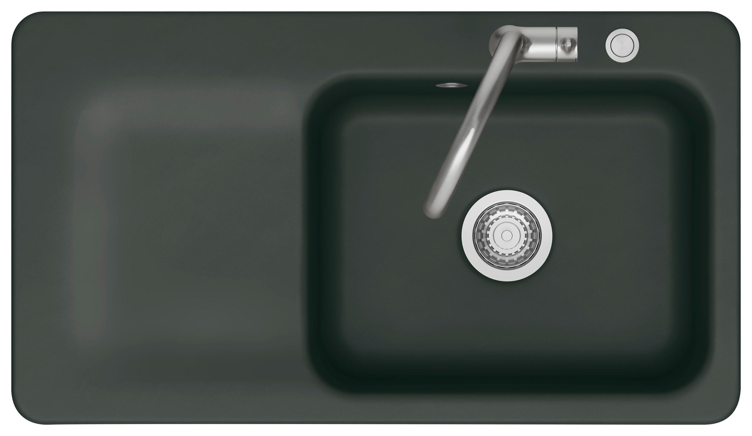 SPÜLE Juna 90 / 50140256  - Dunkelgrün, Basics, Keramik (90/20/51cm) - Systemceram