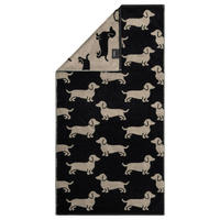 OSUŠKA DO SPRCHY, 80/150 cm, černá, béžová - Basics, textil (80/150cm) - Cawoe