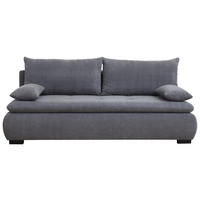 SOFA LEŽAJ siva  - siva/crna, Konvencionalno, tekstil (203/72-96/98cm) - Novel
