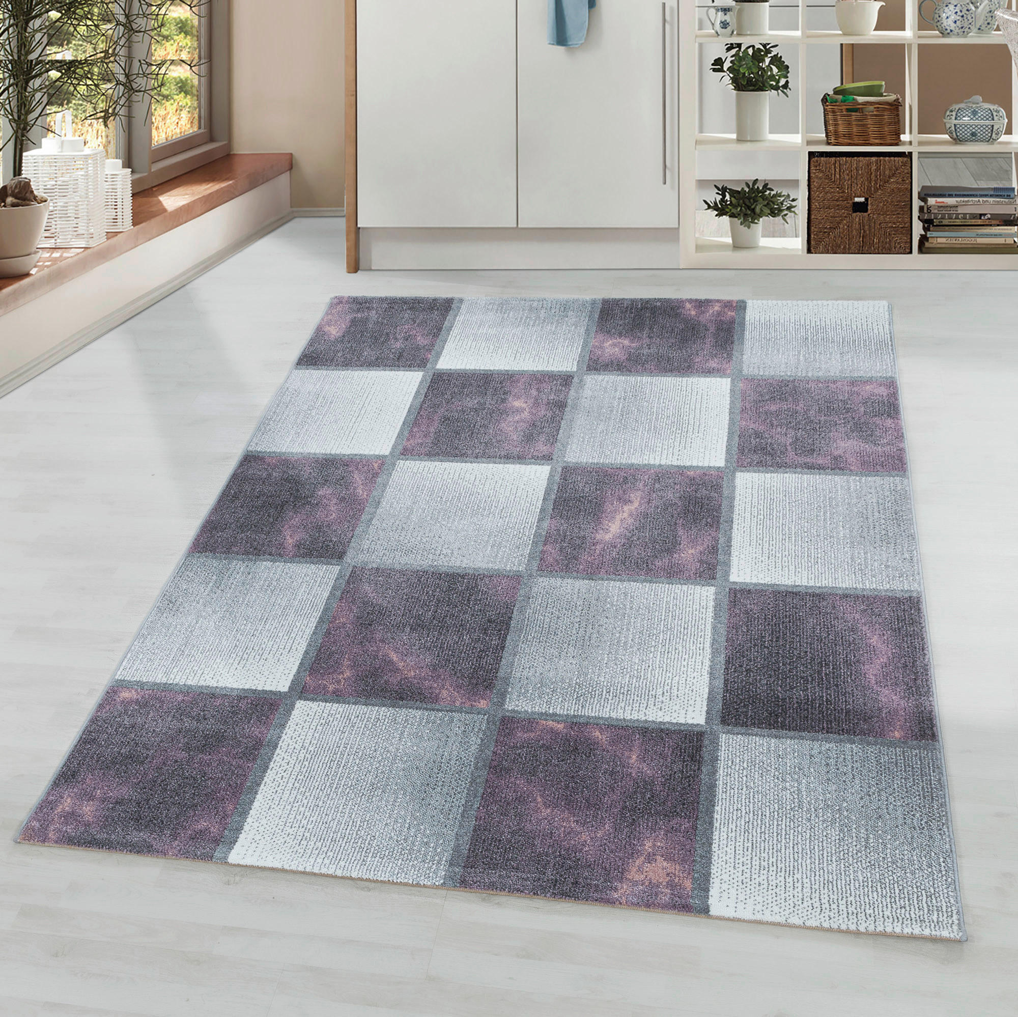 LÖPARE 80/250 cm Ottawa 4201 lila  - lila, Design, textil (80/250cm)