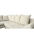 ECKSOFA Hellgrau Struktur  - Hellgrau/Schwarz, KONVENTIONELL, Textil/Metall (194/247cm) - Carryhome