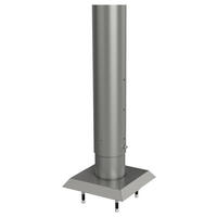 STEHER FÜR SICHTSCHUTZ - Grau, Basics, Metall (21/95-120/21cm) - Biohort