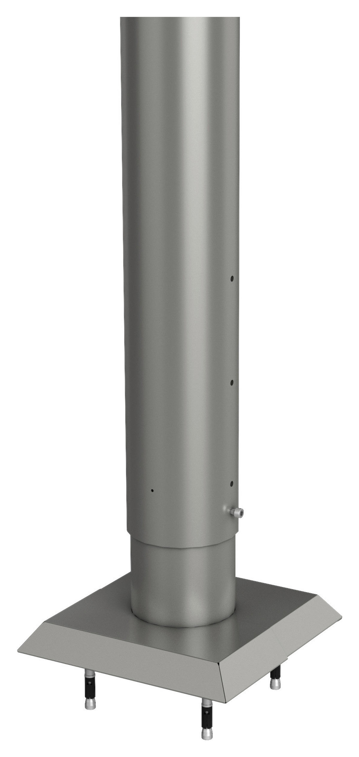 STEHER FÜR SICHTSCHUTZ - Grau, Basics, Metall (21/95-120/21cm) - Biohort