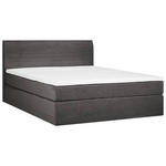 BOXSPRINGBETT 140/200 cm  in Grau  - Schwarz/Grau, KONVENTIONELL, Holz/Textil (140/200cm) - Carryhome