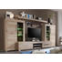 WOHNWAND Eichefarben - Eichefarben/Silberfarben, Design, Glas/Holzwerkstoff (308/212/50cm) - Carryhome