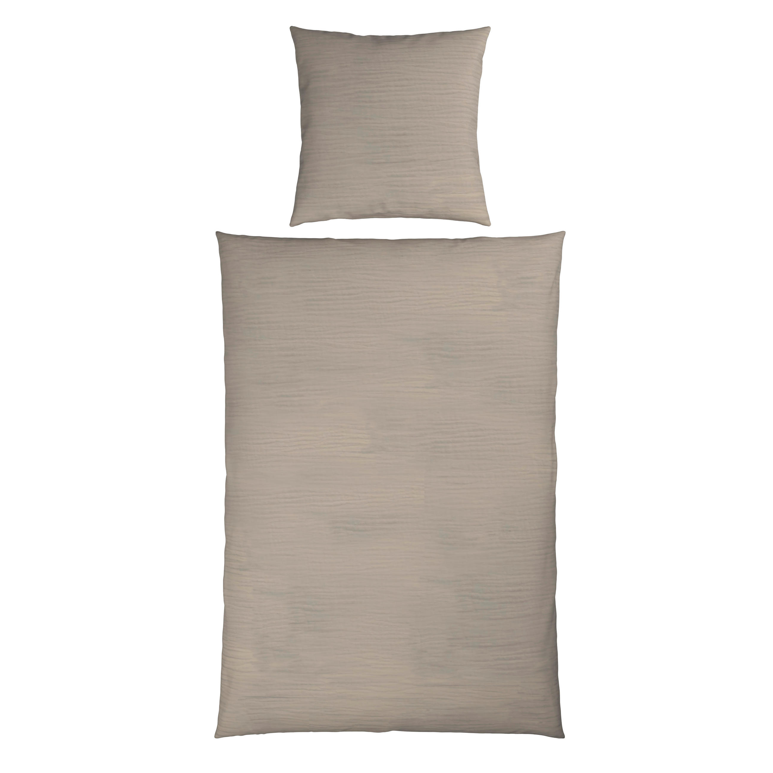 BETTWÄSCHE Musselin 155/220 cm  - Beige, Textil (155/220cm) - Novel