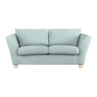 2-SITZER-SOFA in Cord Hellblau  - Naturfarben/Hellblau, Holz/Textil (190/70-85/95cm) - MID.YOU