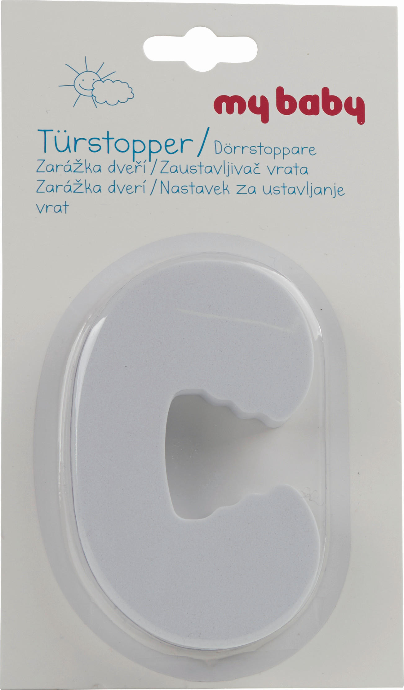 DVEŘNÍ ZARÁŽKA - průhledné, Basics, plast (17.5/9.9cm) - My Baby Lou