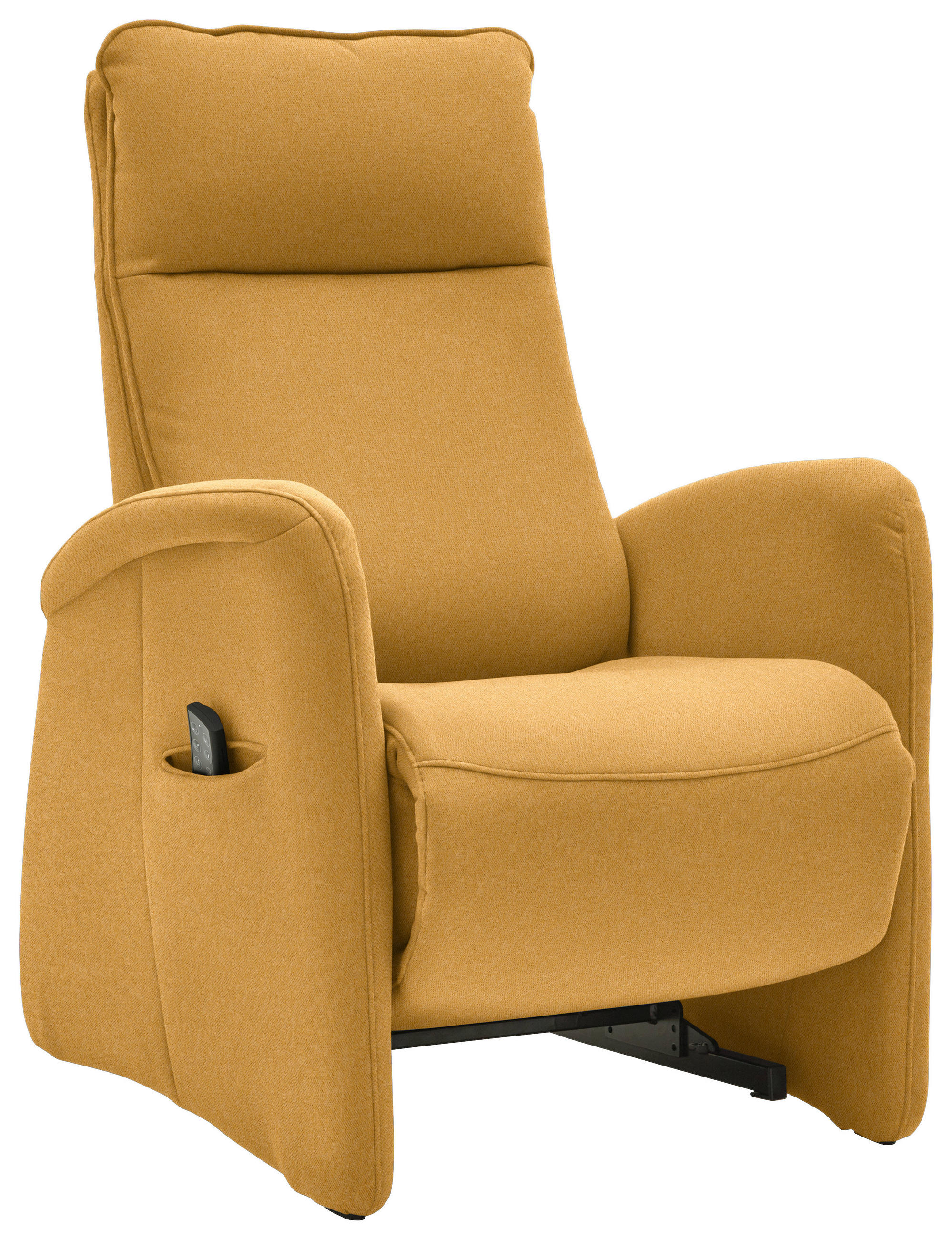 FERNSEHSESSEL in Chenille Gelb  - Gelb, Konventionell, Textil (79/114/87-176cm) - Valdera