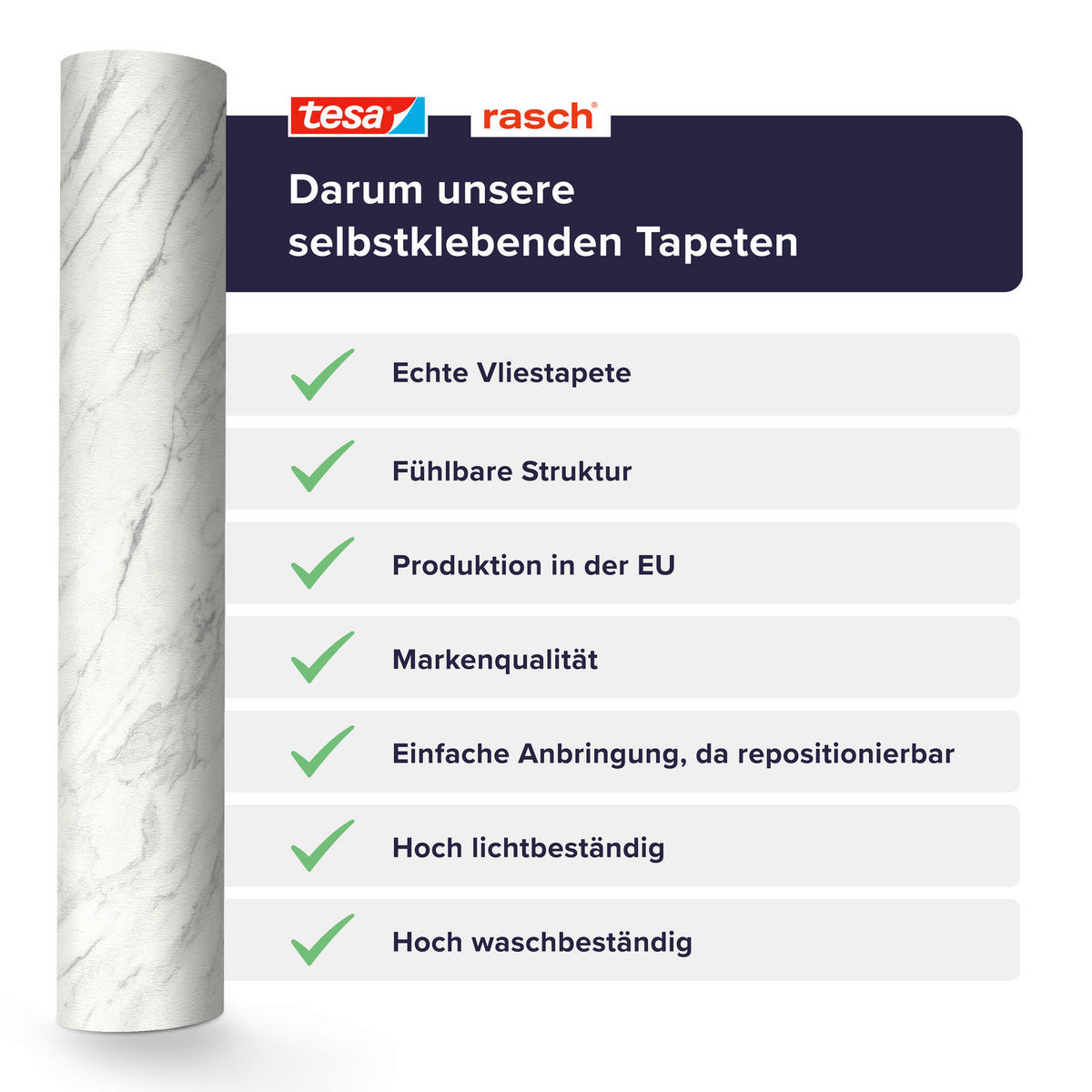 TAPETE - Grau, Design, Textil (600/53cm) - Tesa