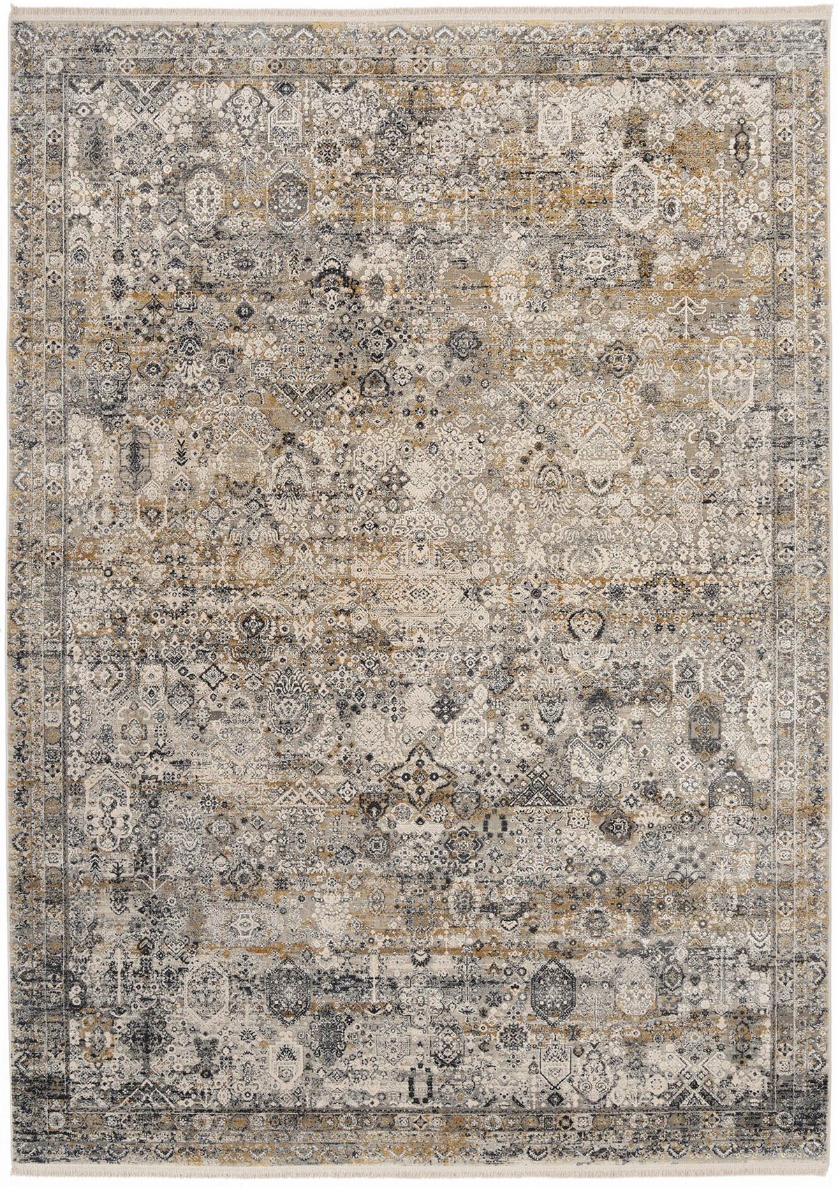 WEBTEPPICH 240/340 cm Toulon Grau, Goldfarben  - Goldfarben/Grau, LIFESTYLE, Textil (240/340cm) - Dieter Knoll