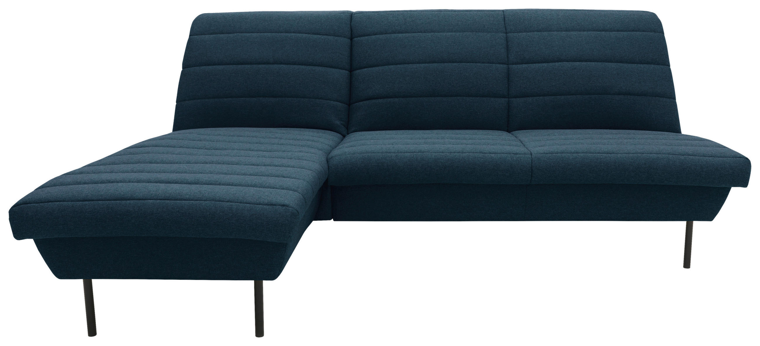 ECKSOFA Looks IX Dunkelblau Webstoff - Schwarz/Dunkelblau, Design, Textil/Metall (168/214cm) - LOOKS by W.Joop