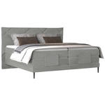 BOXSPRINGBETT 180/200 cm  in Grau  - Schwarz/Grau, KONVENTIONELL, Textil/Metall (180/200cm) - Esposa