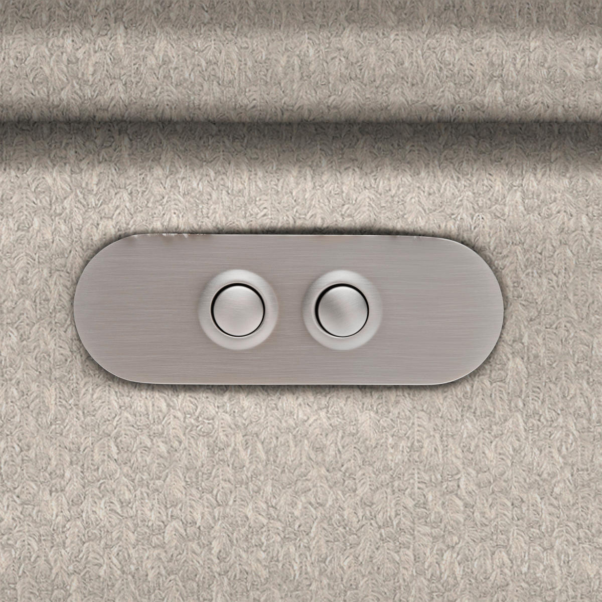 HÖRNSOFFA i chenille, vävt tyg pärlemor  - pärlemor/svart, Modern, textil/plast (283/106cm) - MID.YOU